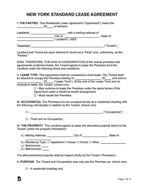 construction rider nyc lease agreement pdf
